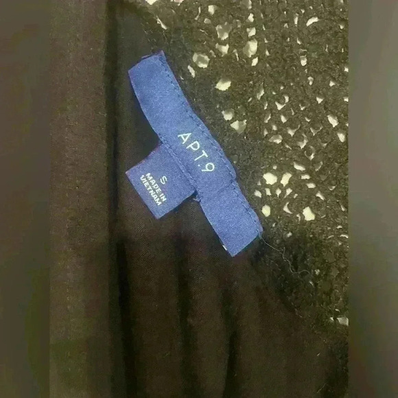 Apt 9 Open Knit Cardigan Size Small Black - Picture 2 of 6